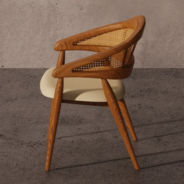 Rattan Crescent Chair By NDS Furniture - Image 3